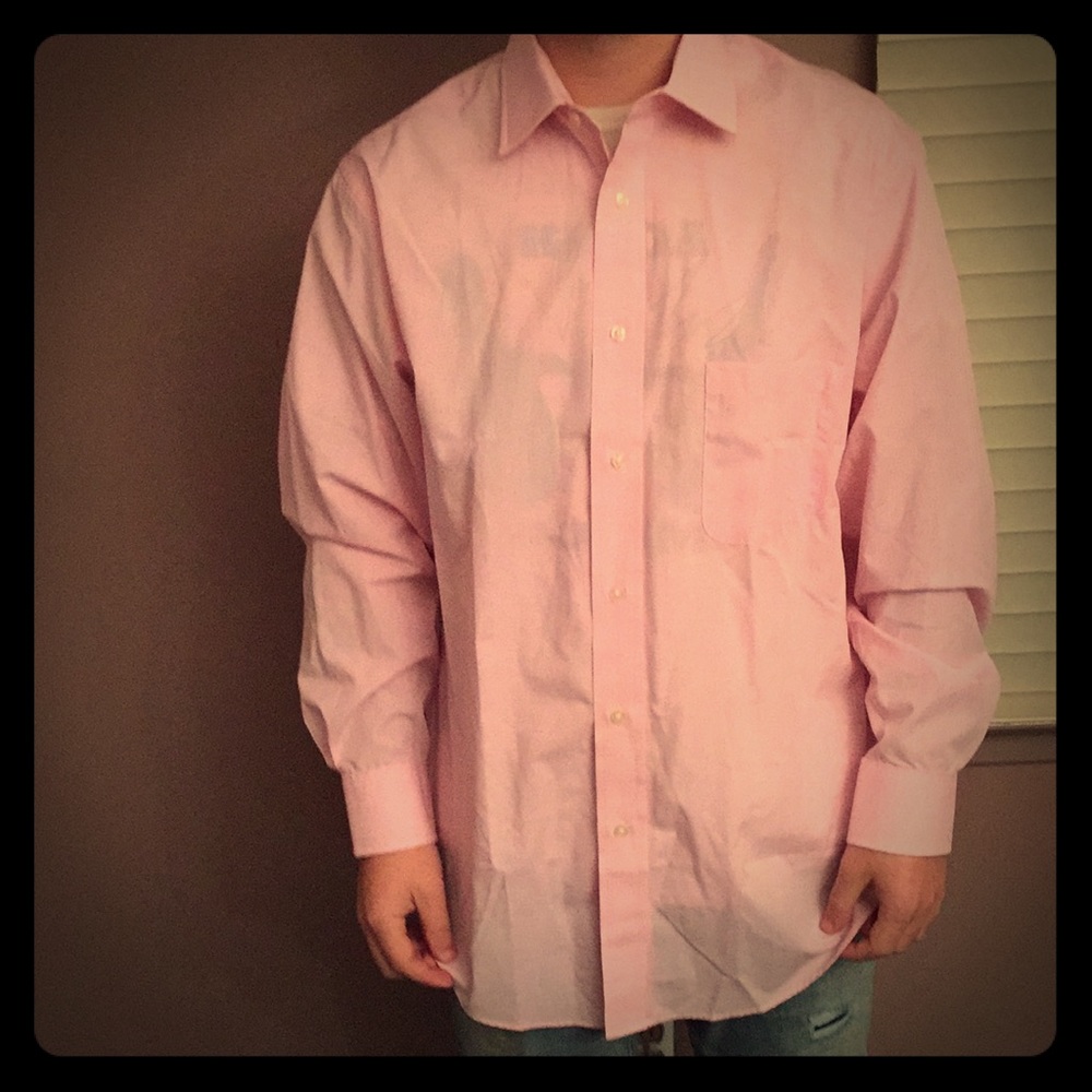 Dress shirt 16-16.5 32-33 light pink